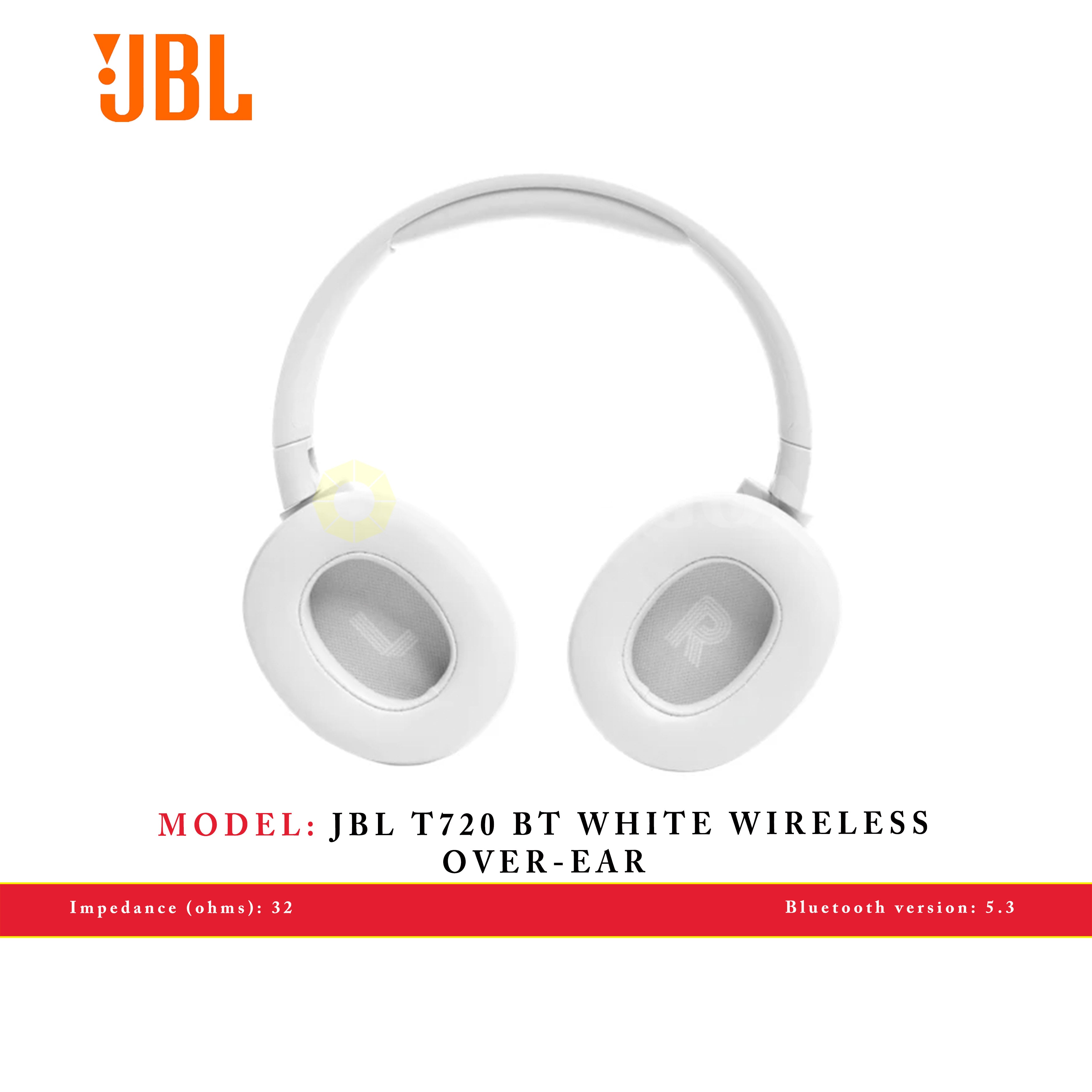 JBL T720 BT WHITE WIRELESS OVER-EAR