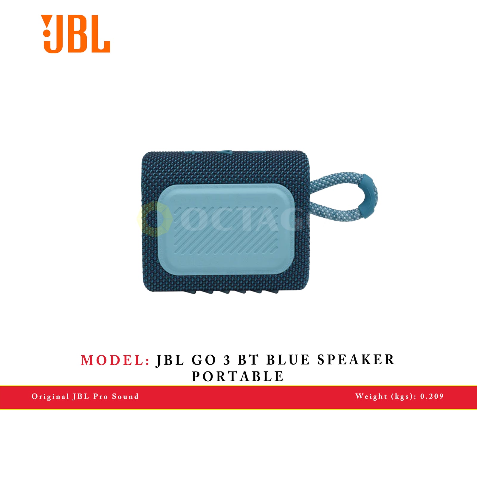 JBL GO 3 BT BLUE SPEAKER PORTABLE