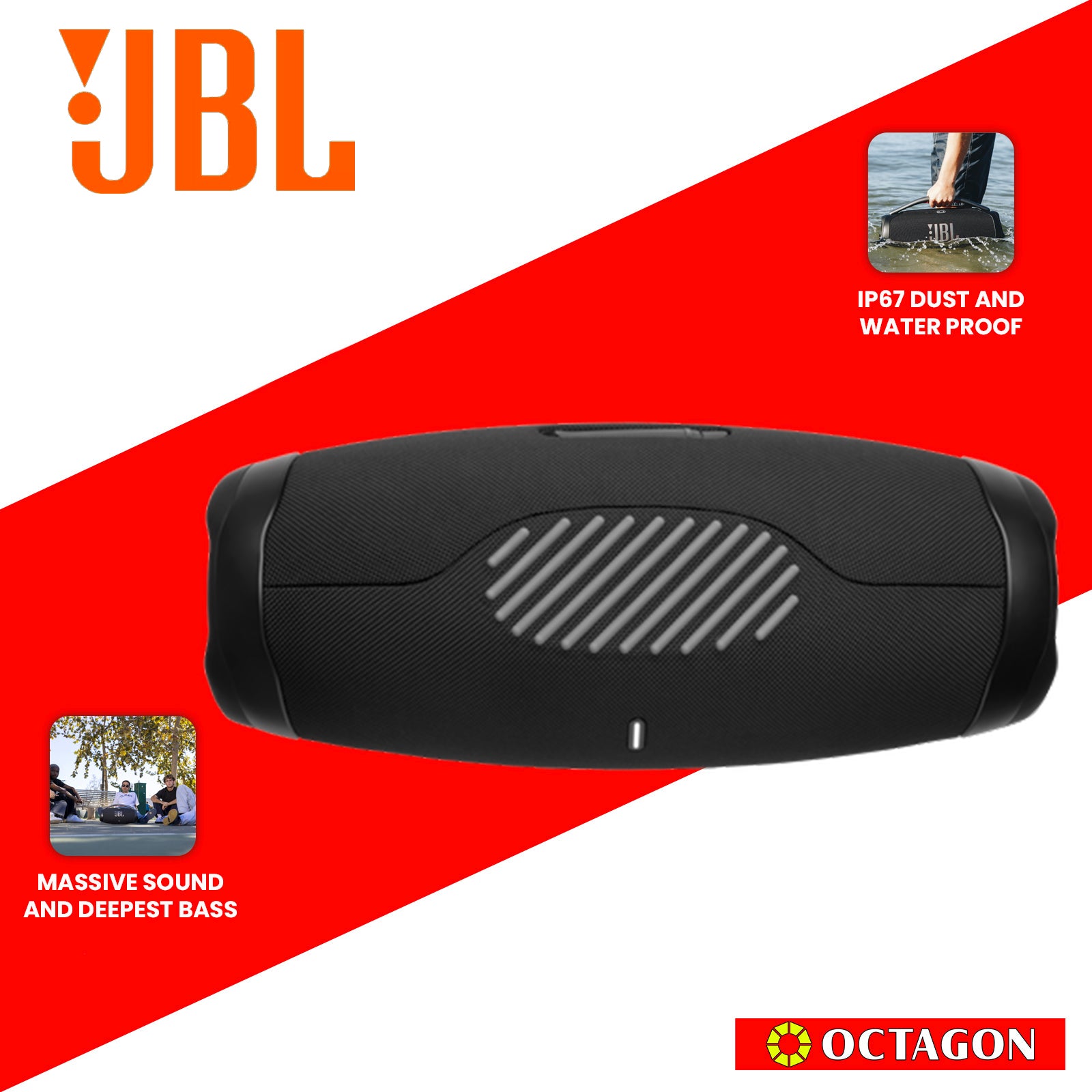 JBL BOOMBOX 3 AS BLACK SPEAKER