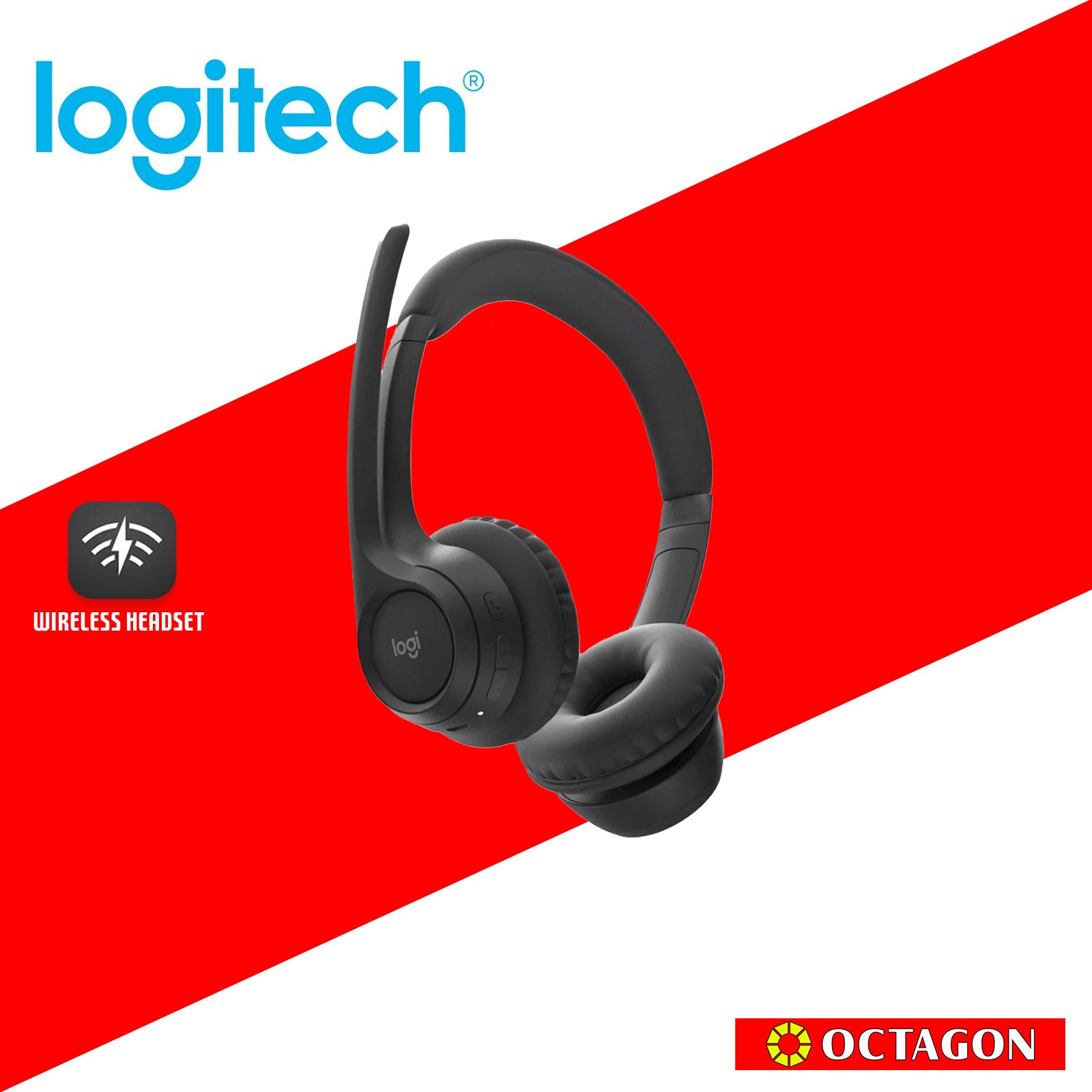 LOGITECH ZONE 300 BLACK BT WIRELESS HEADSET WITH NOISE CANCELLING MIC