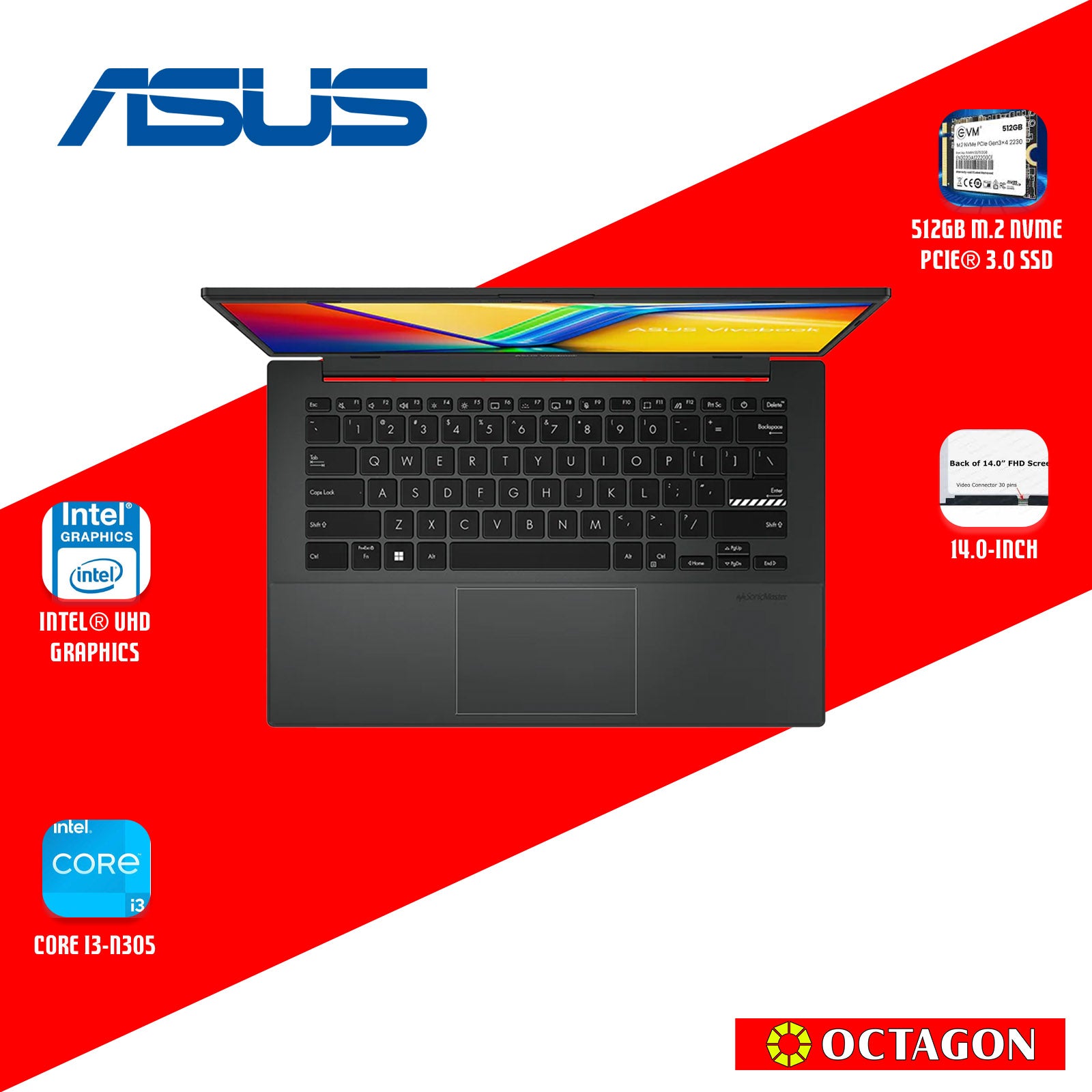 ASUS E1404GA-NK350WSM/ CORE I3-N305