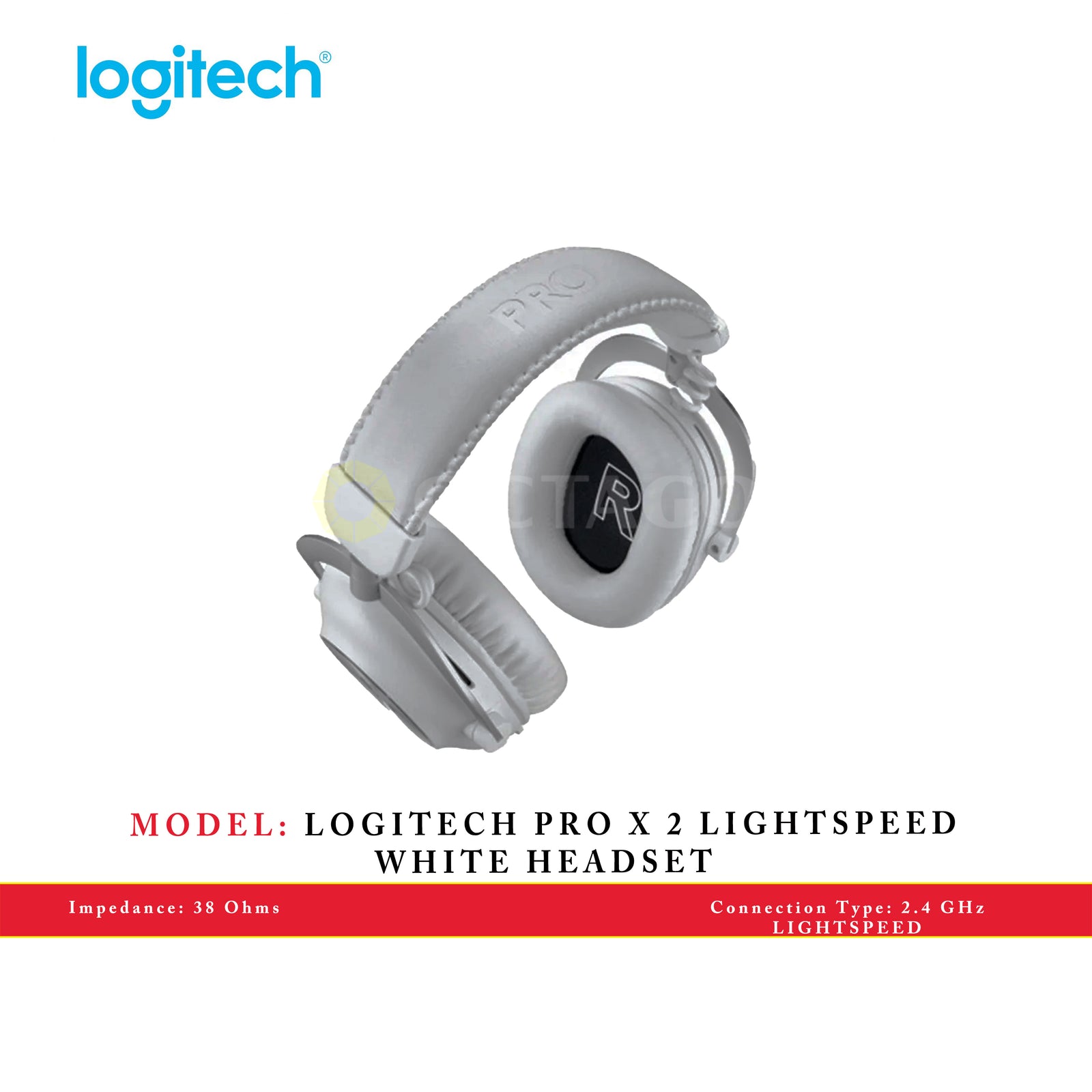 LOGITECH PRO X 2 LIGHTSPEED WHITE HEADSET