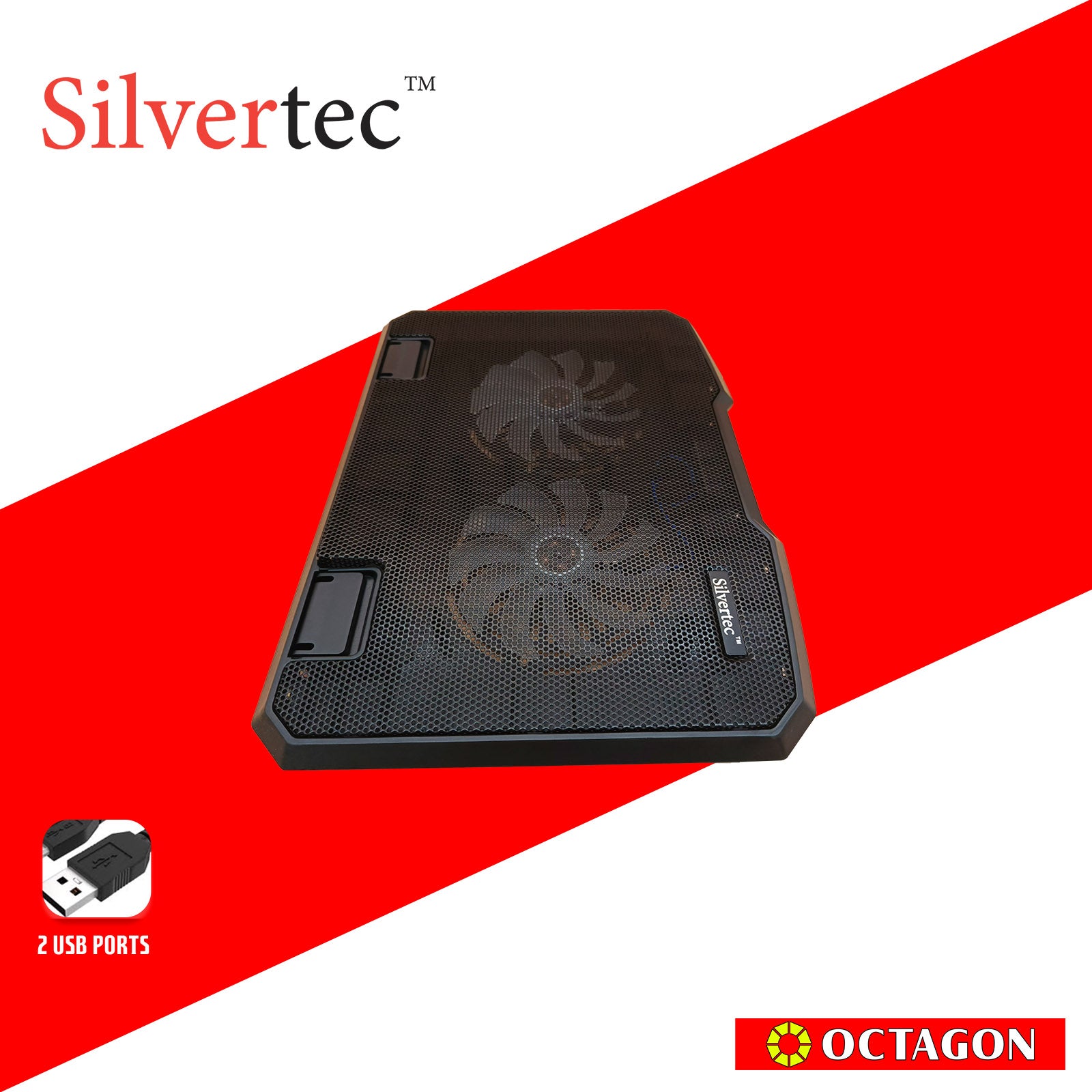 SILVERTEC SLC780 15.6 NOTEBOOK COOLER 2X14CM FAN