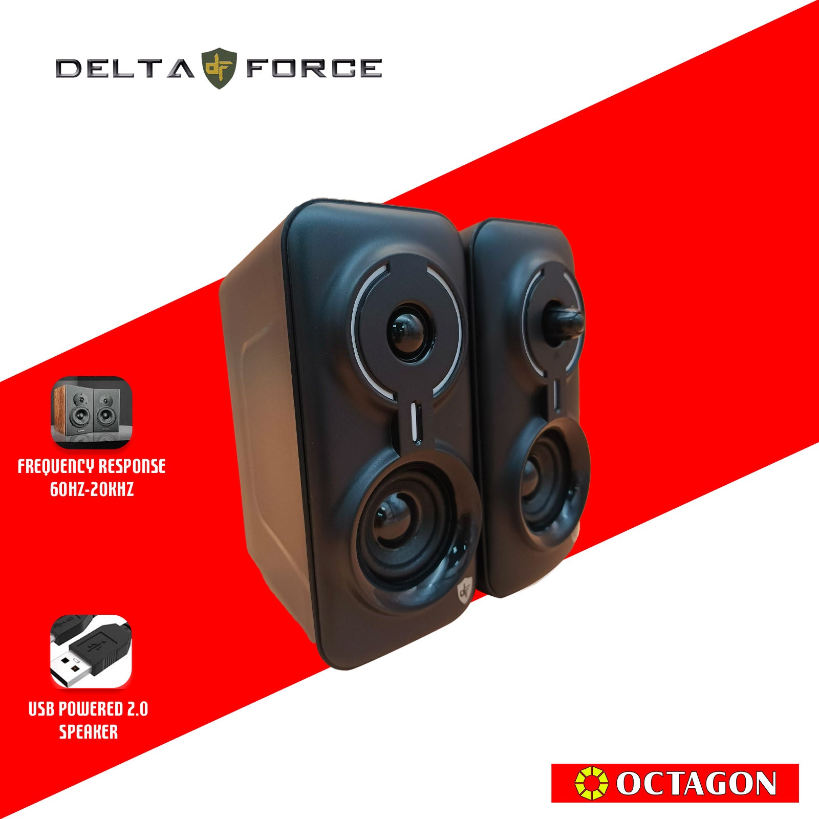 DELTA FORCE GST10 BLUETOOTH RGB USB2.0 SPEAKER