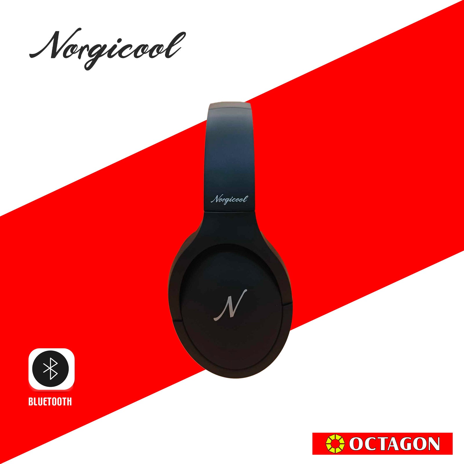 NORGICOOL H165-BK ANC HEADSET BLUETOOTH V5.2 FOLDABLE