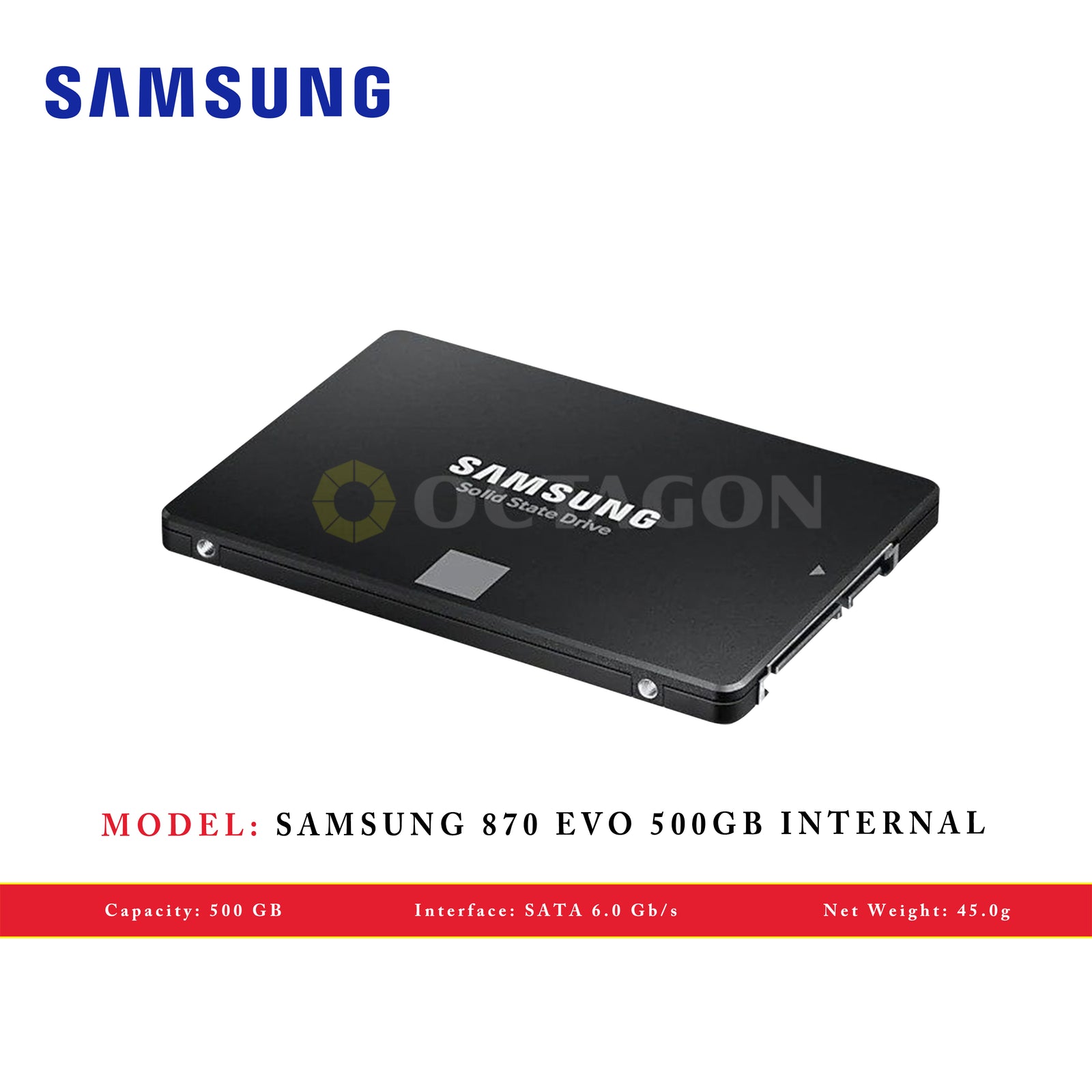 SAMSUNG SSD 500GB 870 EVO SATA 3