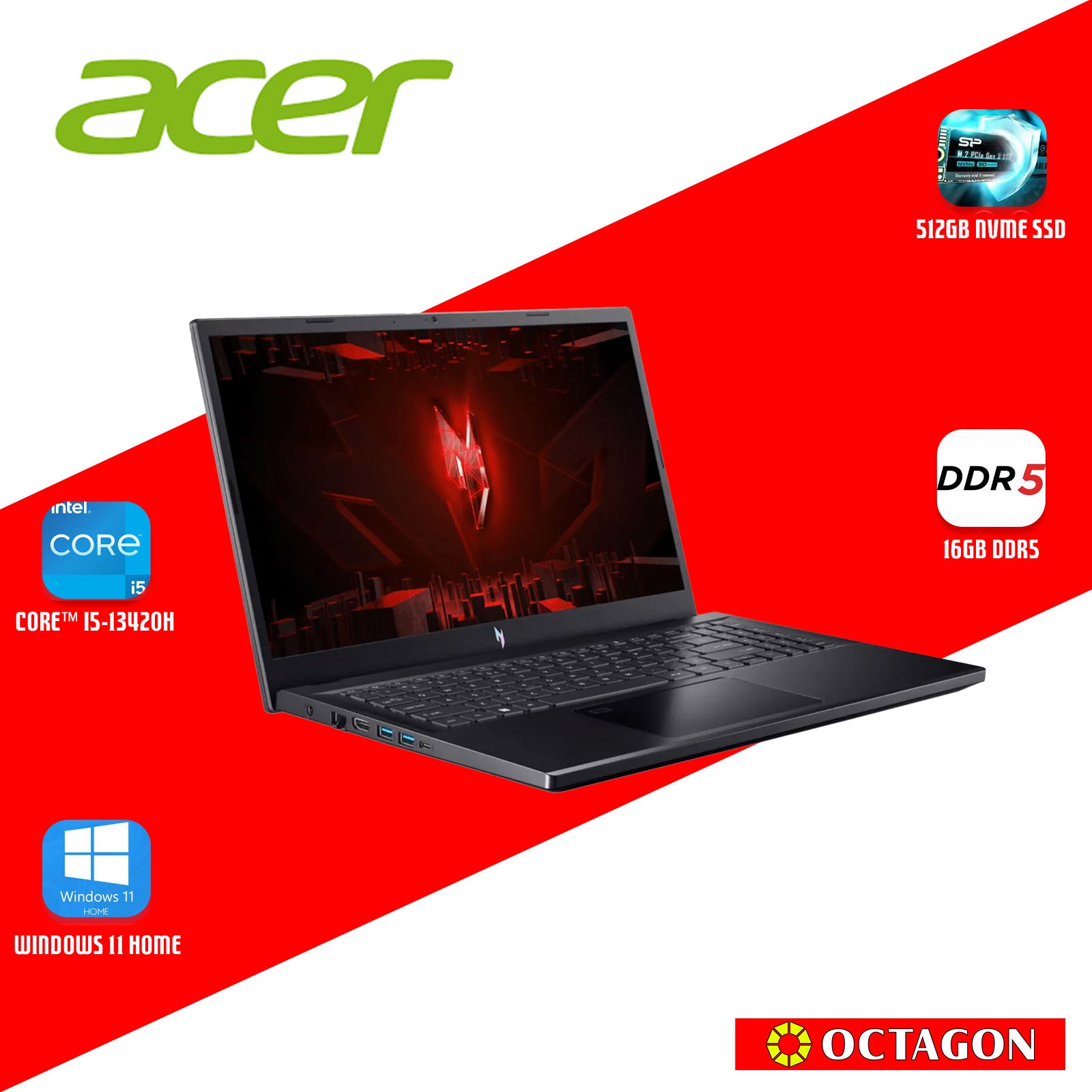 ACER NITRO V ANV15-51-541P/ CORE I5-13420H