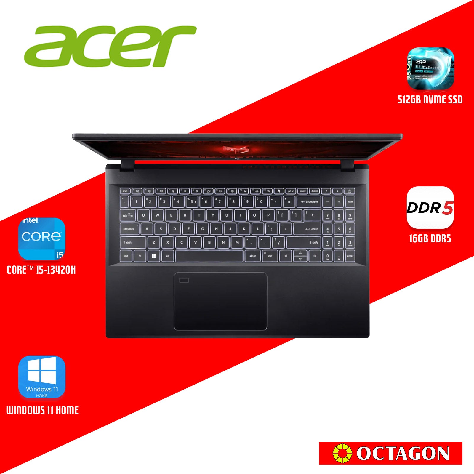 ACER NITRO V ANV15-51-541P/ CORE I5-13420H