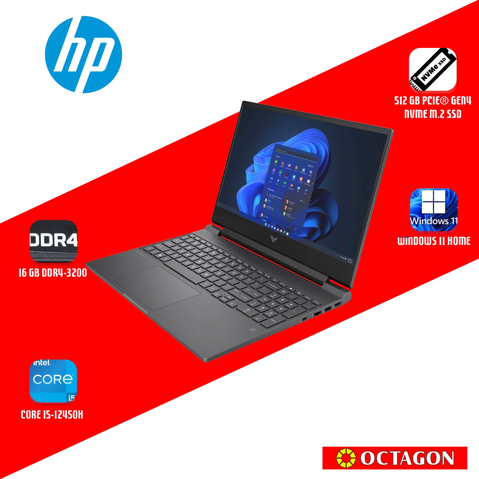 HP VICTUS 15-FA1447TX/ CORE I5-12450H