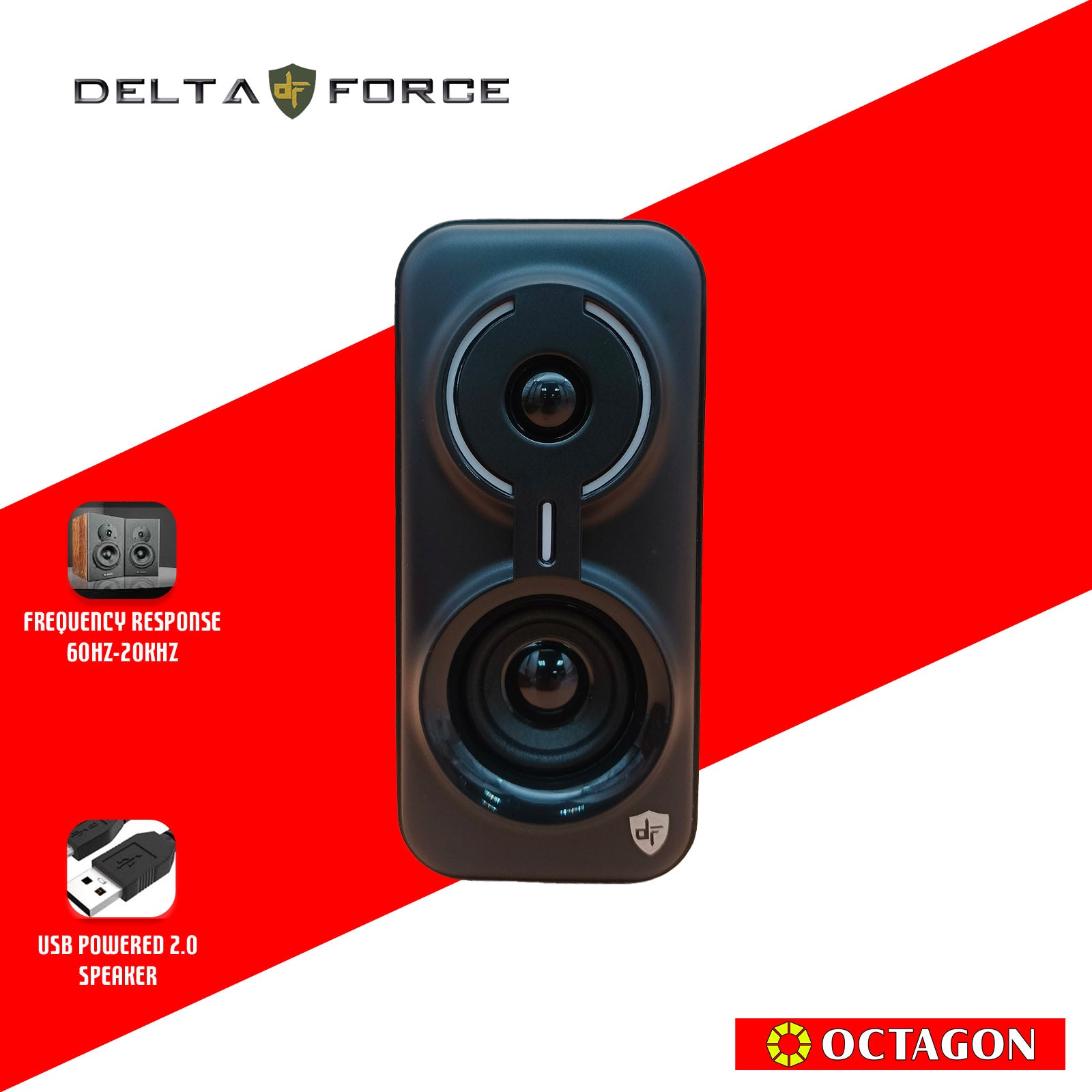 DELTA FORCE GST10 BLUETOOTH RGB USB2.0 SPEAKER