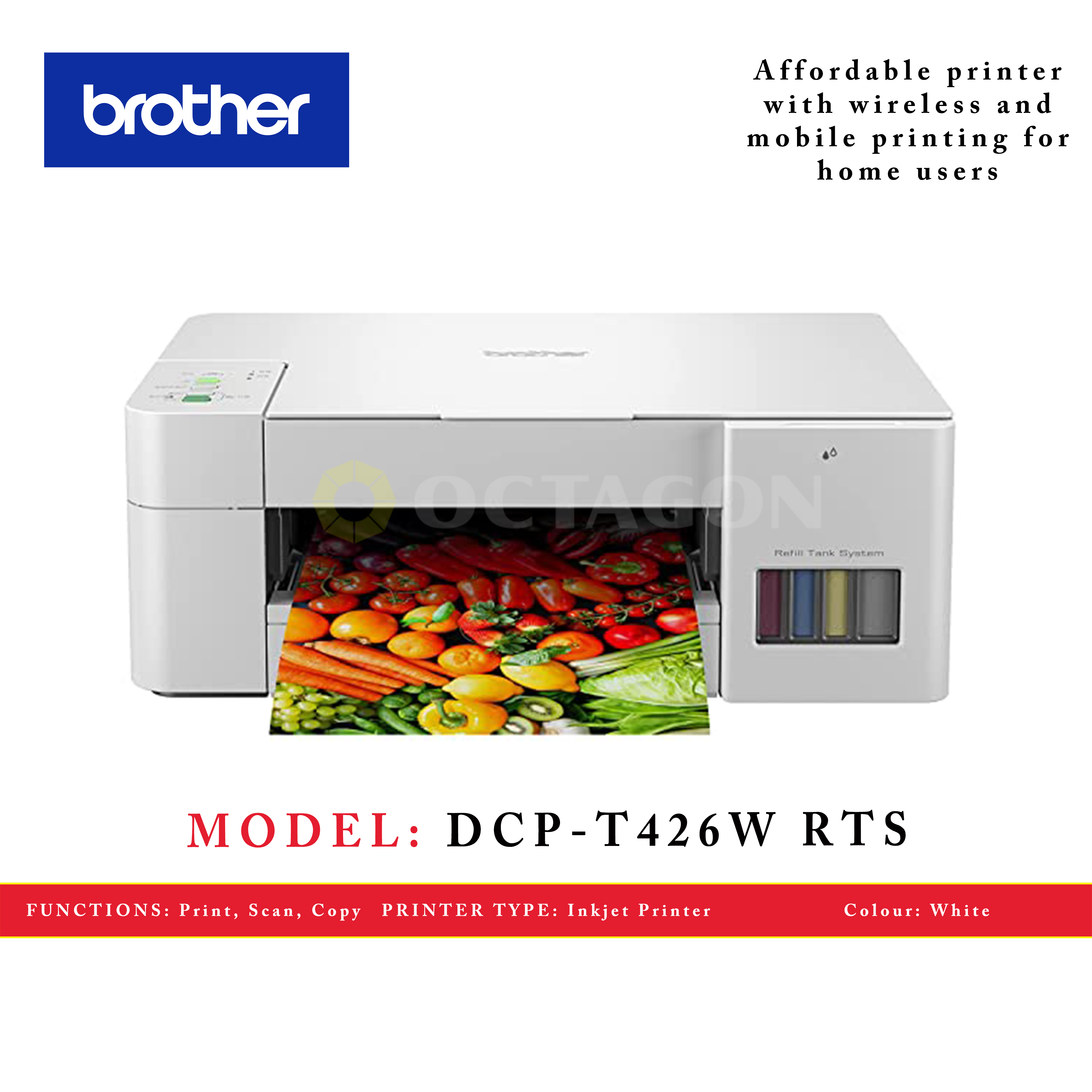 BROTHER DCP-T426W RTS PRINTER (BTD60/BT5000CMY)