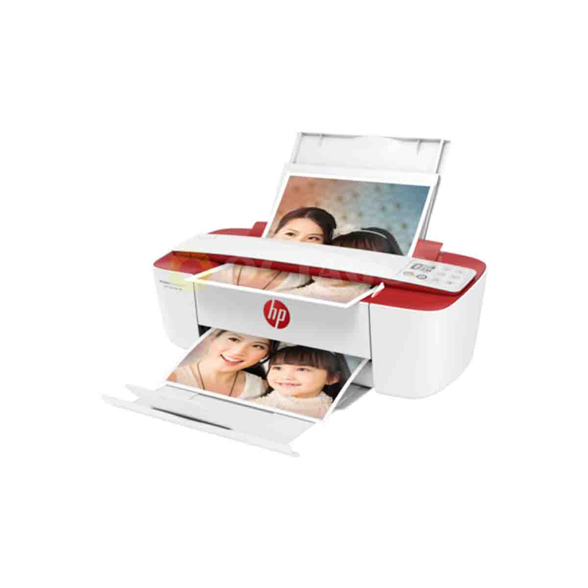 HP DESKJET INK ADVANTAGE 3777 AIO WIRELESS PRINTER - CARDINAL RED (#680 BK/CLR)