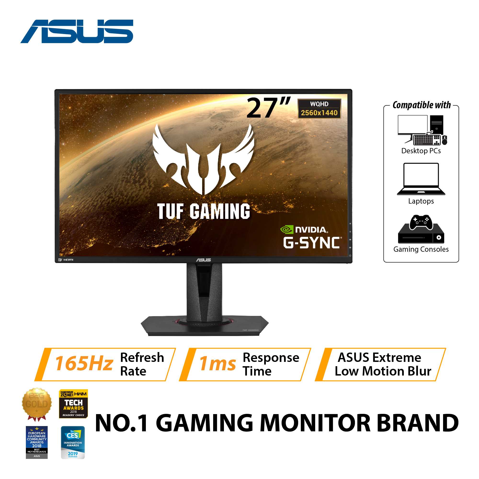 ASUS TUF GAMING VG27AQ 27 HDR GAMING