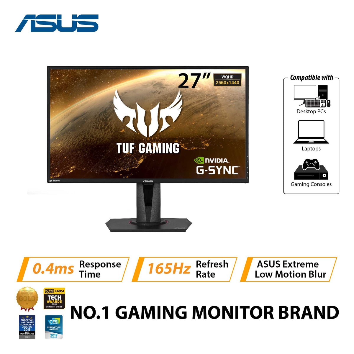 ASUS TUF GAMING VG27BQ 27 GAMING MONITOR – Octagon Computer Superstore