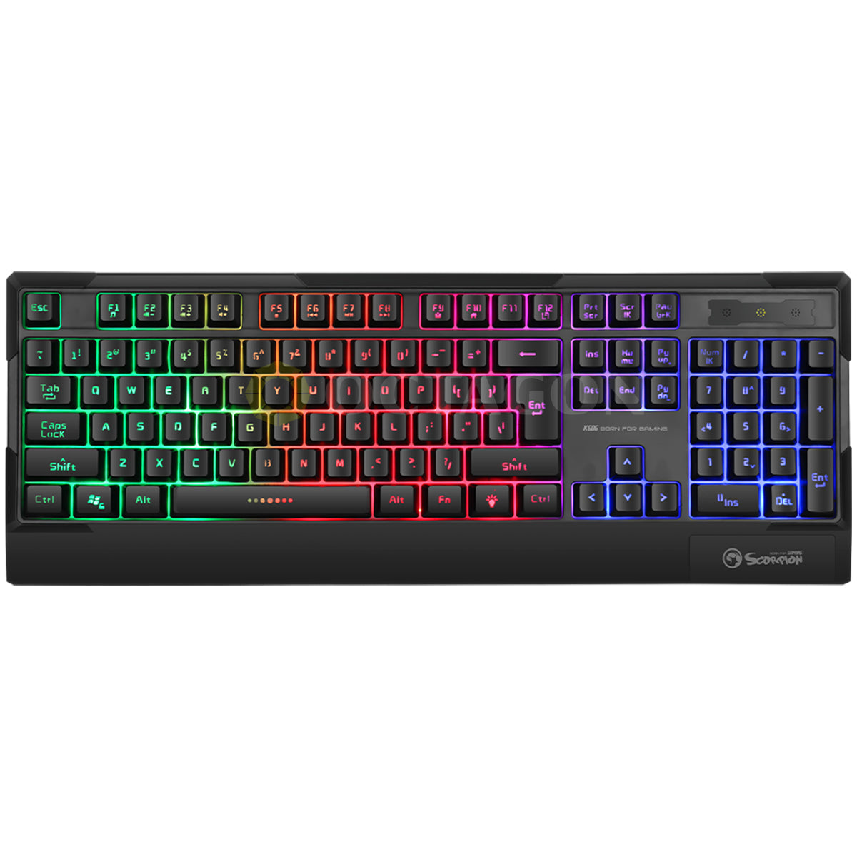 SCORPION K606 MEMBRANE USB LED GAMING KB