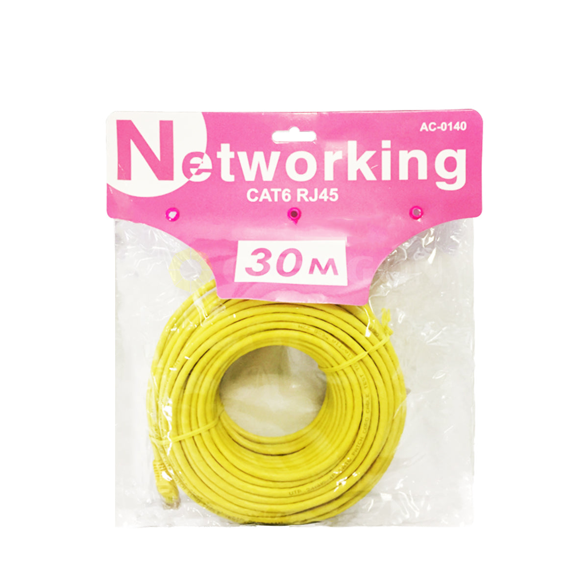 SILVERTEC AC-0140 CAT6 RJ45 30M YELLOW