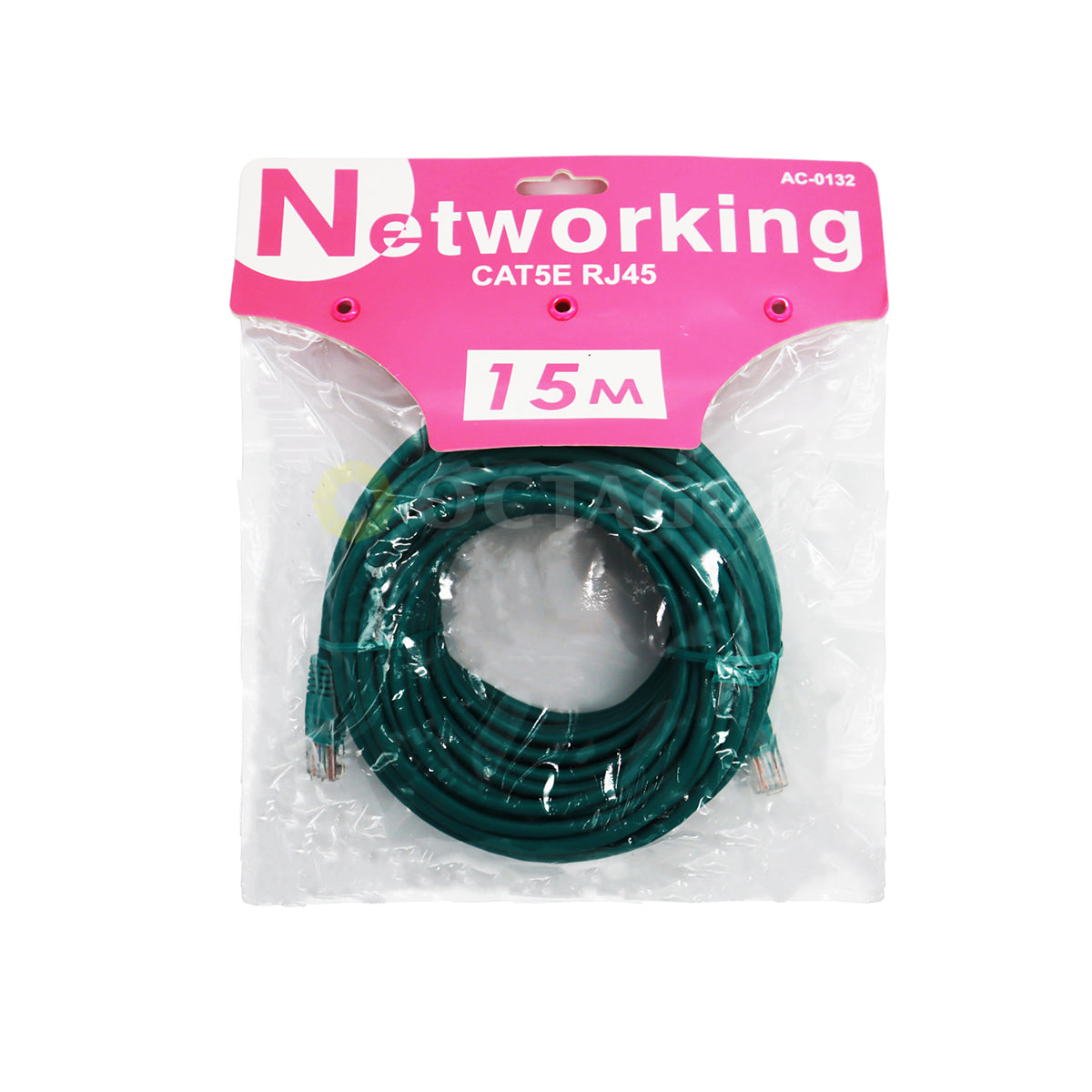 SILVERTEC AC-0132 CAT5E RJ45 15M GREEN