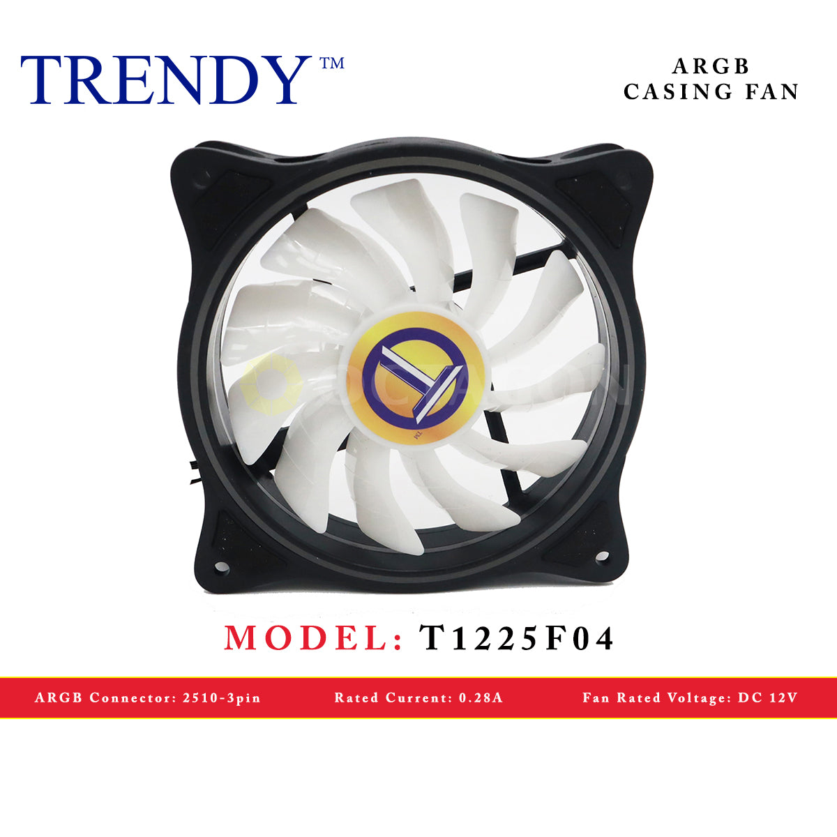 TRENDY T1225F04 ARGB CASING FAN