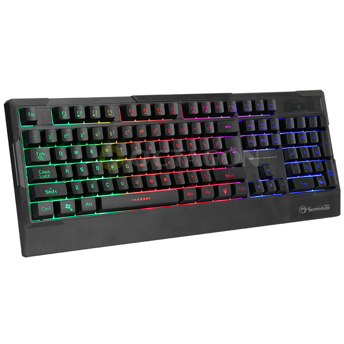 SCORPION K606 MEMBRANE USB LED GAMING KB