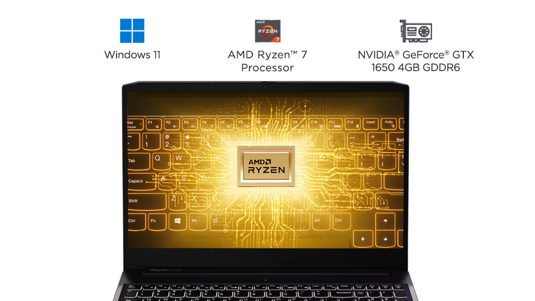 LENOVO IPG3-15 (82K201DUPH)/ RYZEN 5 5600H (3.7GHZ)/ 8GB/ 512GB SSD/ 15.6 FHD IPS (165HZ)/ WIN 11/ RTX3060 6GB/ LNV M100 RGB MSE/ 3 YRS PREMIUM CARE WARRANTY